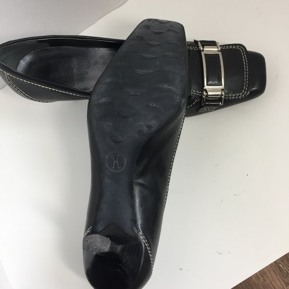 COLE HAAN black leather pumps sz 9 - Picture 5 of 5